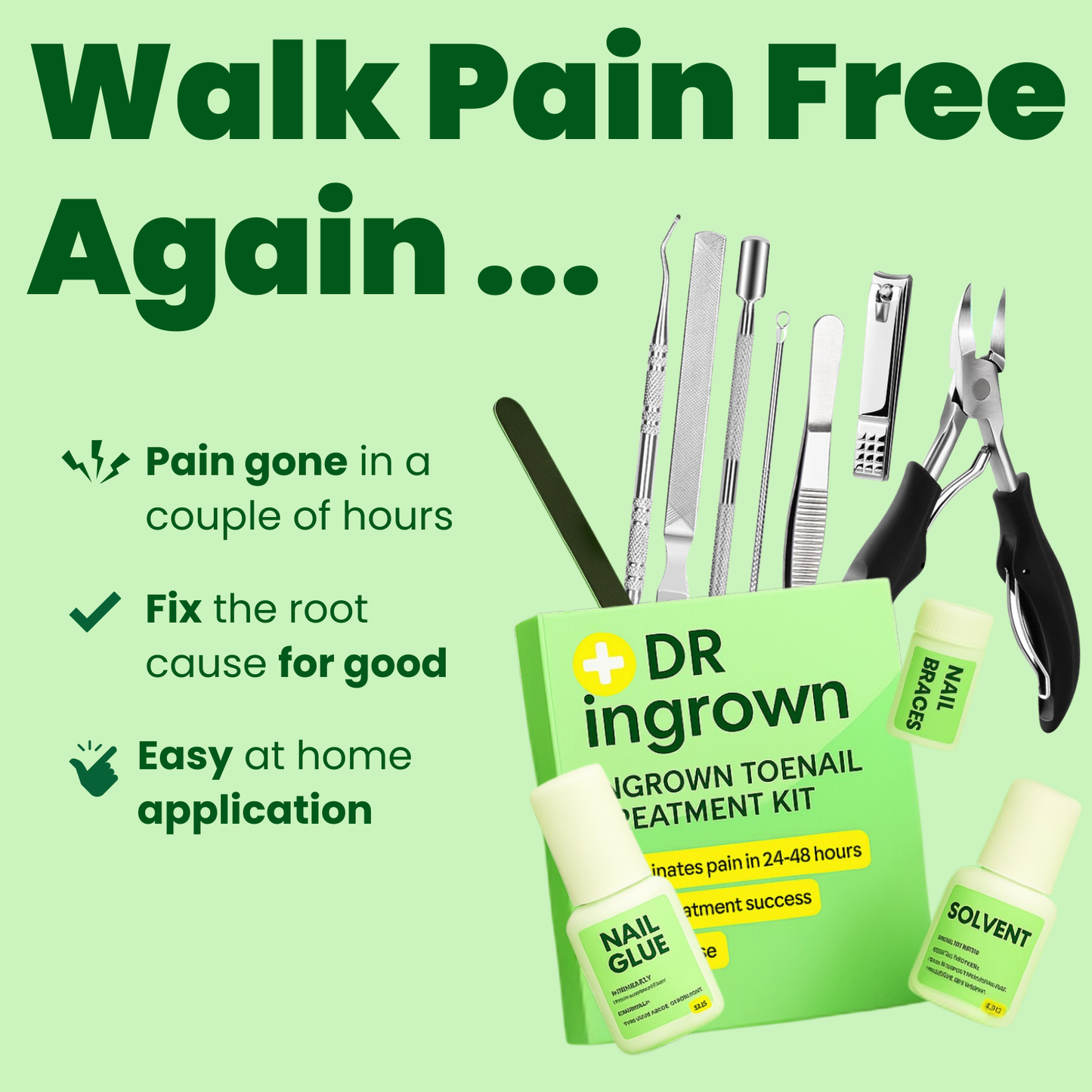 Ingrown Toenail Home Relief Treatment Kit